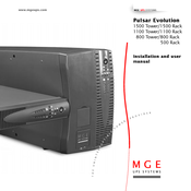 MGE UPS Systems Pulsar Evolution 1500 Installation And