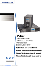 MGE UPS Systems 1500 UPS Installation and user manual PDF