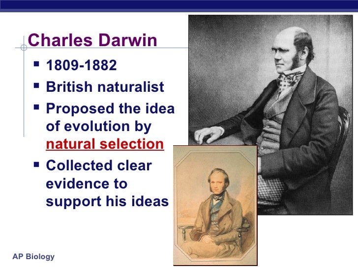 Charles Darwin History Theory of Evolution