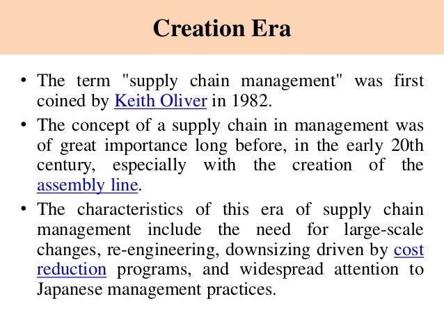 The Evolution of Supply-Chain-Management Models and