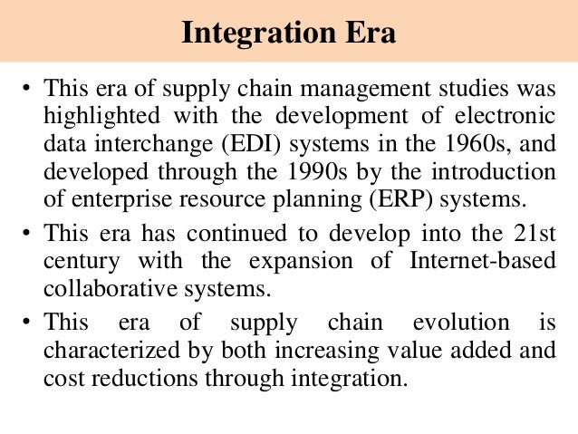 The Evolution of the Digital Supply Chain Logistics