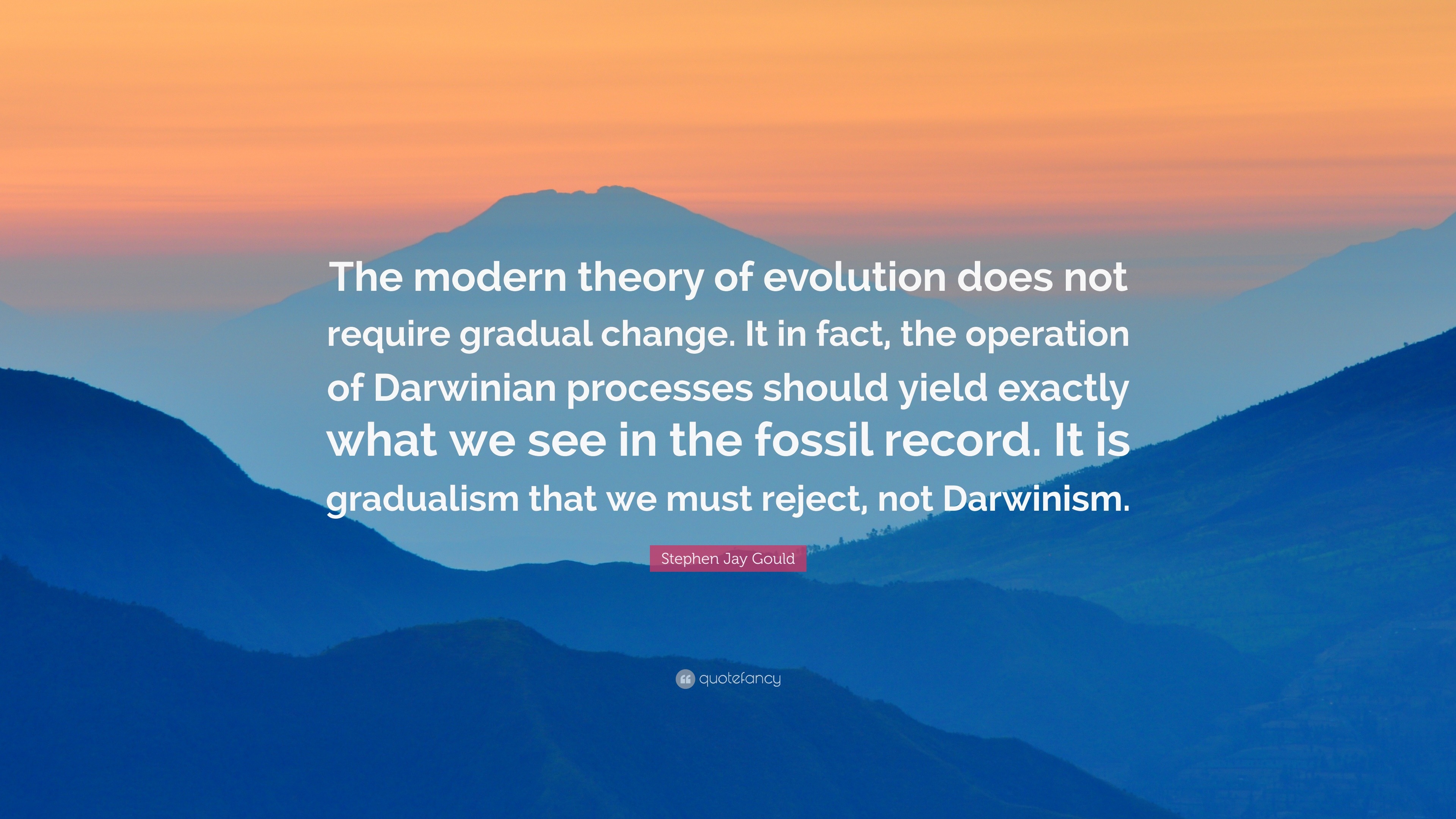 Stephen jay gould essay evolution as fact and theory test